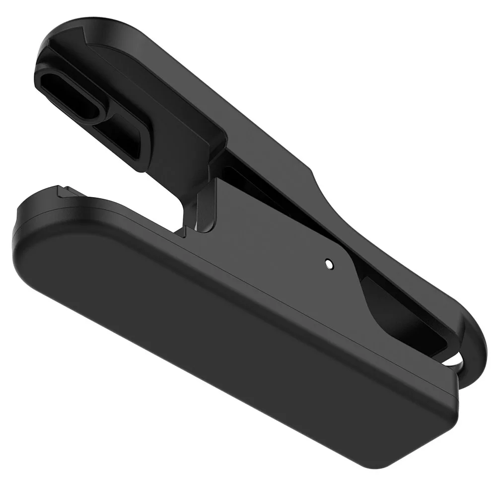 Un estuche negro para un teléfono celular