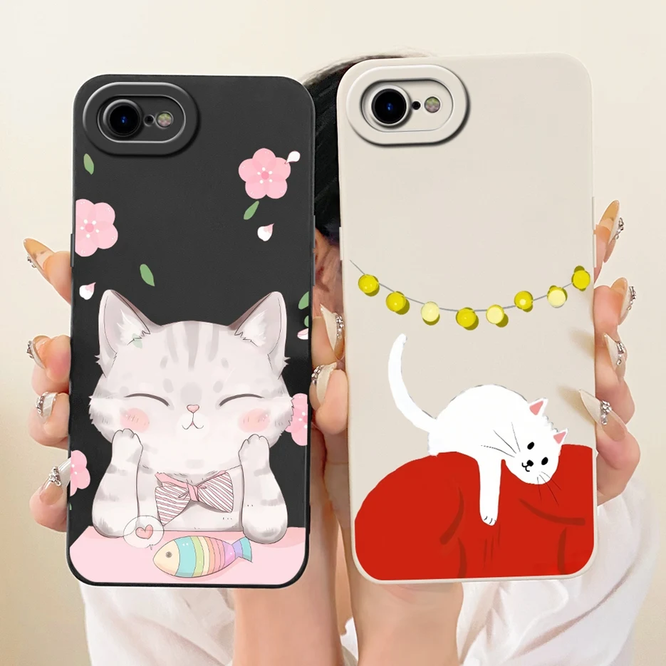 Para Apple iPhone 7 8 Plus funda bonita de dibujos animados de conejo a prueba de golpes suave TPU funda de teléfono para iPhone 8 Plus iPhone7 iPhone8 Fundas - imagen 3