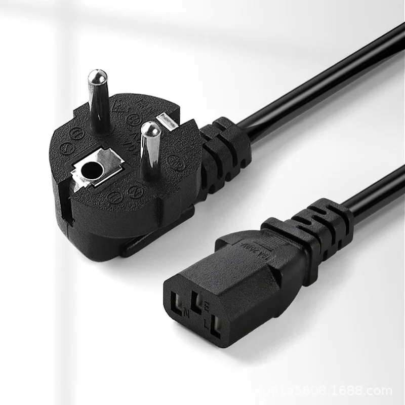 AC85V-265V 10A 1,5 M/3M 3PIN Cable UE EE. UU. Reino Unido AU enchufe IEC C13 C13 a C14 Cable adaptador de corriente de extensión para Monitor de PC de escritorio Dell - imagen 4