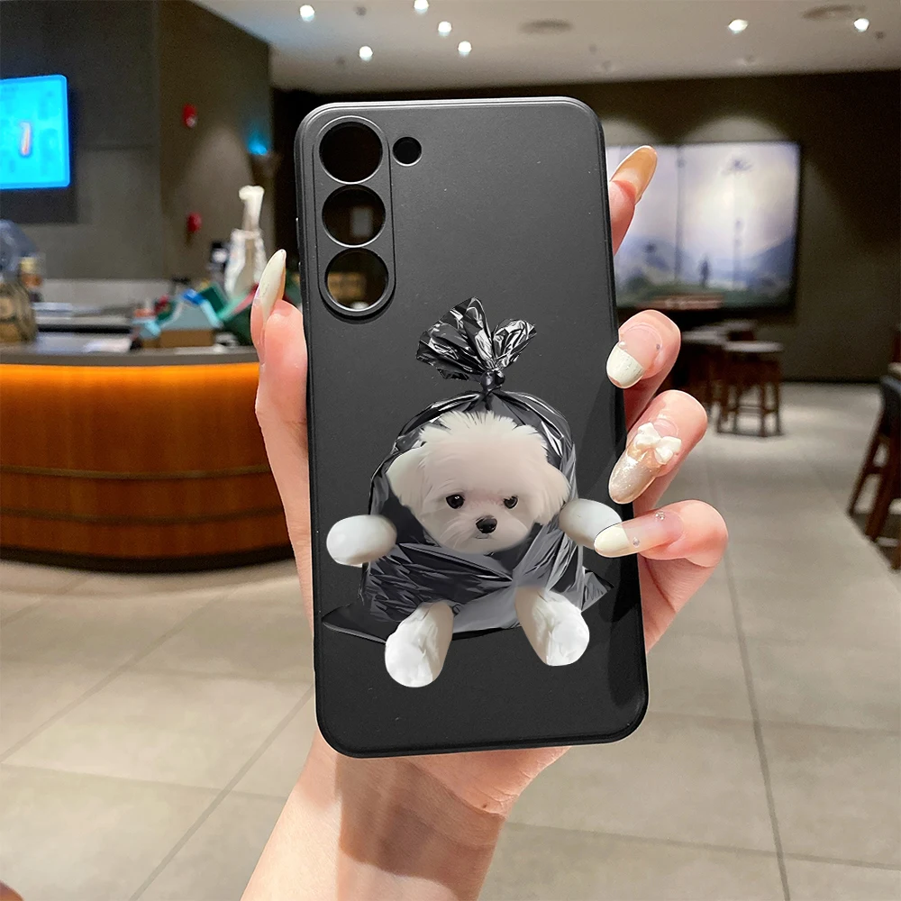 Funda de teléfono con diseño de cachorro bonito para Samsung Galaxy S25 S24 S23 S22 S21 S20 Ultra Plus S24 FE S23 FE 5G Note 20 Ultra Funda - imagen 3