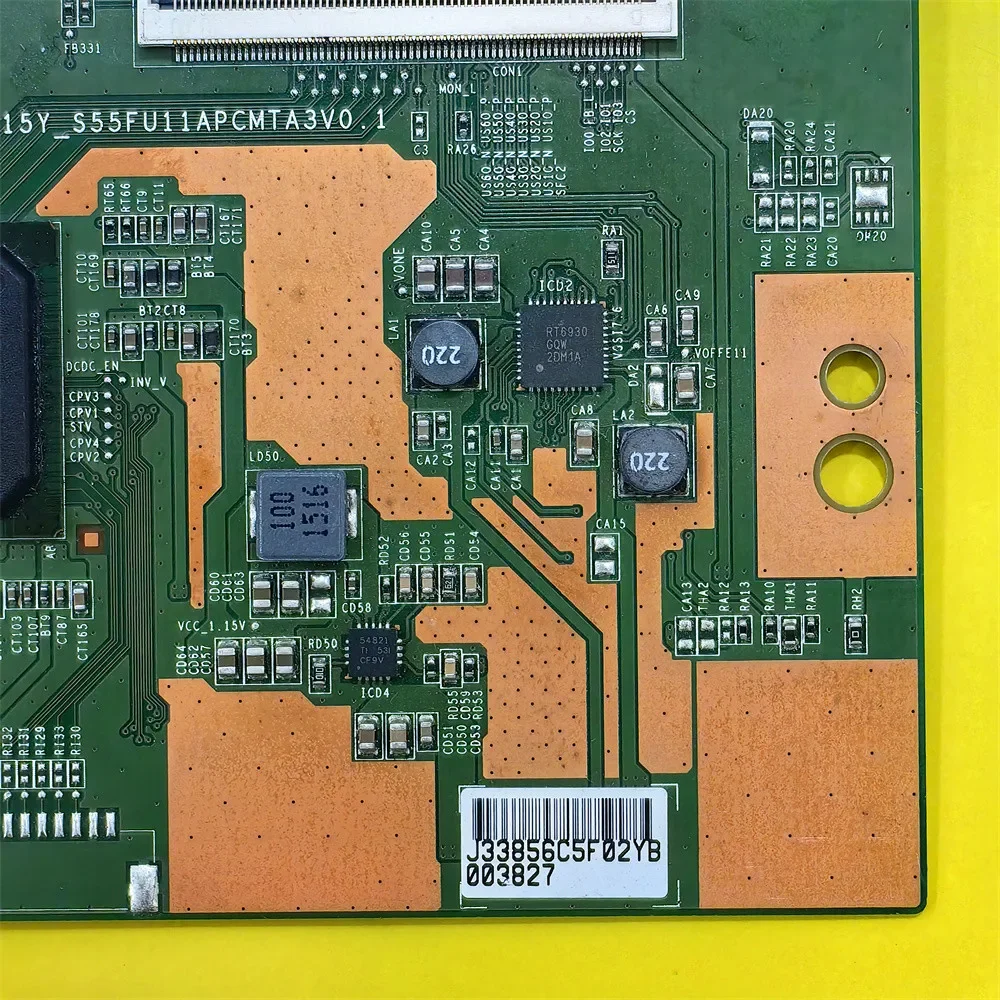 Placa lógica de T-CON 15Y_S55FU11APCMTA3V0.1, se ha probado, funciona normalmente, adecuada para LJ94-33856C y KD-55X8000C - imagen 3