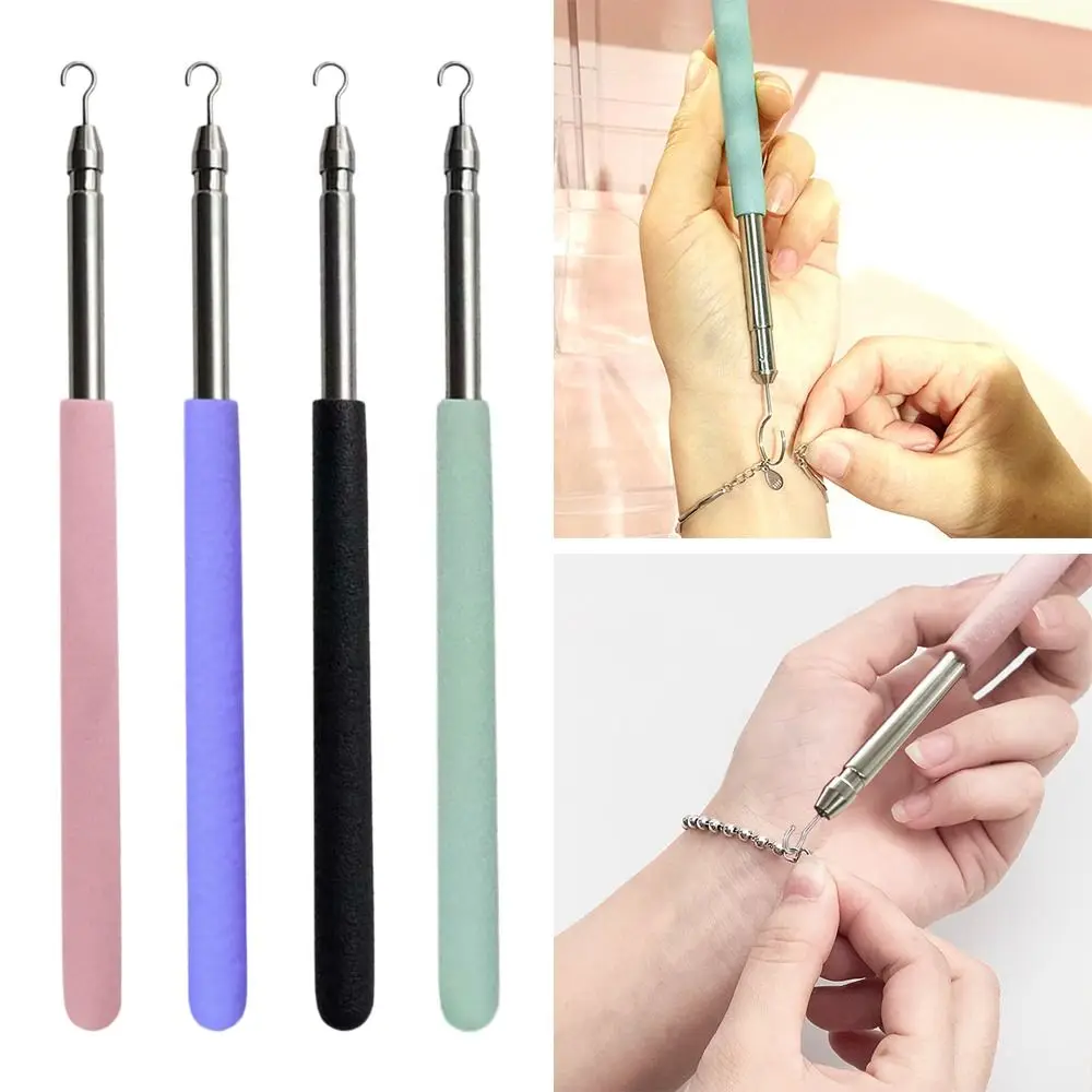 Herramienta de pulsera retráctil, ayudantes de joyería, ayudantes de pulsera de mano, herramientas de ayuda de sujeción de pulsera para reloj de pulsera de joyería