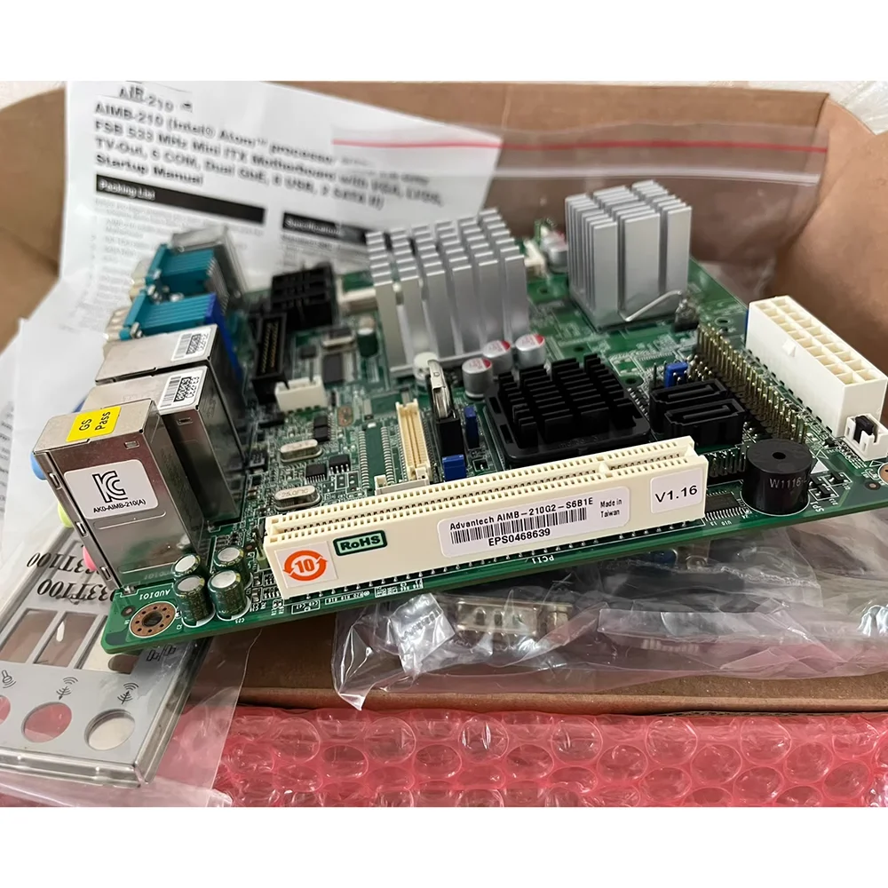 Placa base de control industrial AIMB-210 AIMB-210G2 REV. A1 AIMB-210G2-S6B1E - imagen 2