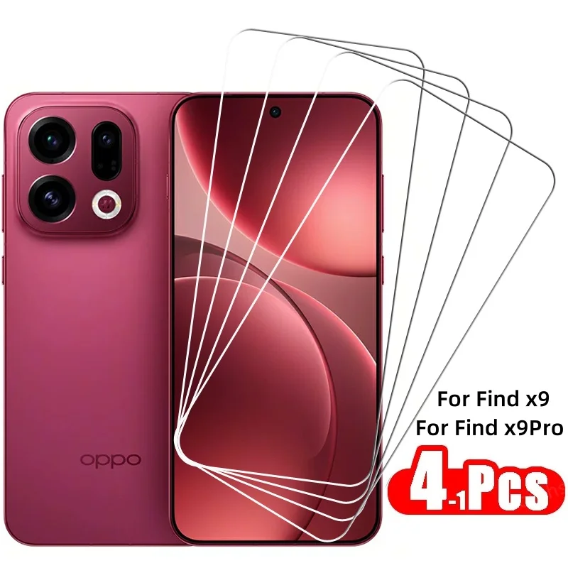 Vidrio totalmente transparente para OPPO Find X9, vidrio templado OPPO Find X9 Pro, Protector de pantalla HD, película protectora para teléfono OPPO Find X9