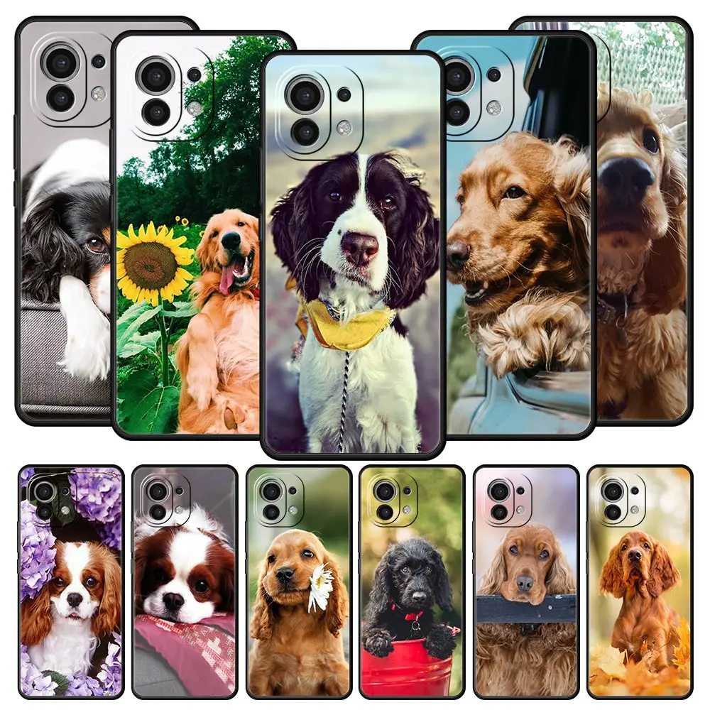 Cocker Spaniels Dog encantadora funda de teléfono para Xiaomi 14 13T 12T Pro 12 13 11 Ultra Mi Note 10 Lite 10T 5G 11X Pro 11T 11i 9T