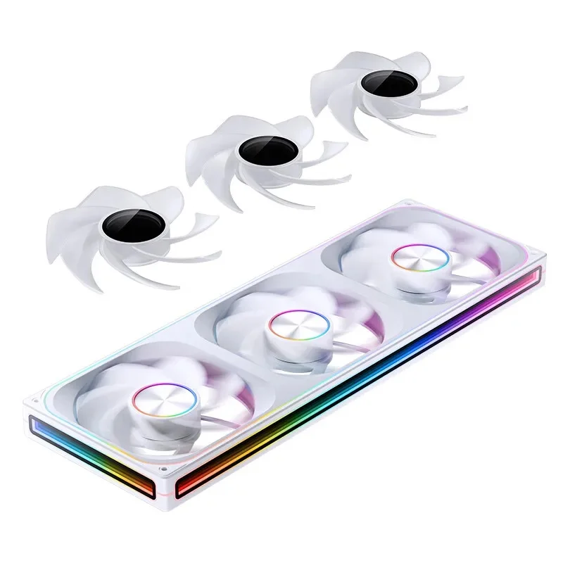 Jonsbo ZA-420/140 ventilador con cubierta de computadora intercambio DIY 2 juegos de aspas de ventilador l5V ARGB 140mm PWM ventilador de refrigeración de combinación inversa - imagen 5