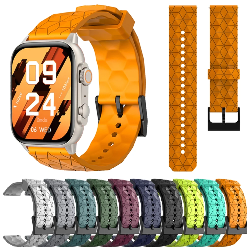 Correa de silicona para COLMI C81, C80, M40, M42, P71, P73, P8, I30, pulsera suave, 20mm, 22mm, accesorios de repuesto - imagen 2