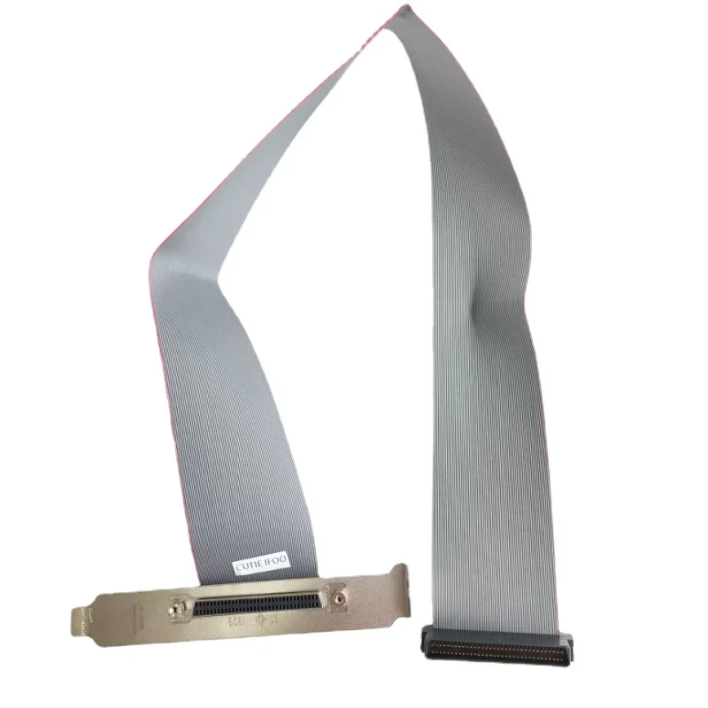 Cable SCSI 68Pin Hembra a Macho Flexible para Gabinete y Disco Duro