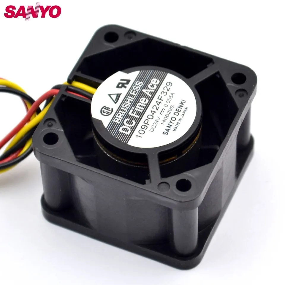 109P0424F329 24V 0.055A auténtico 4CM 40mm servidor ventilador de refrigeración