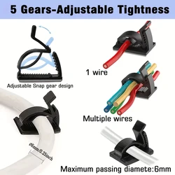 Clips adhesivos para cables de exterior y luces decorativas