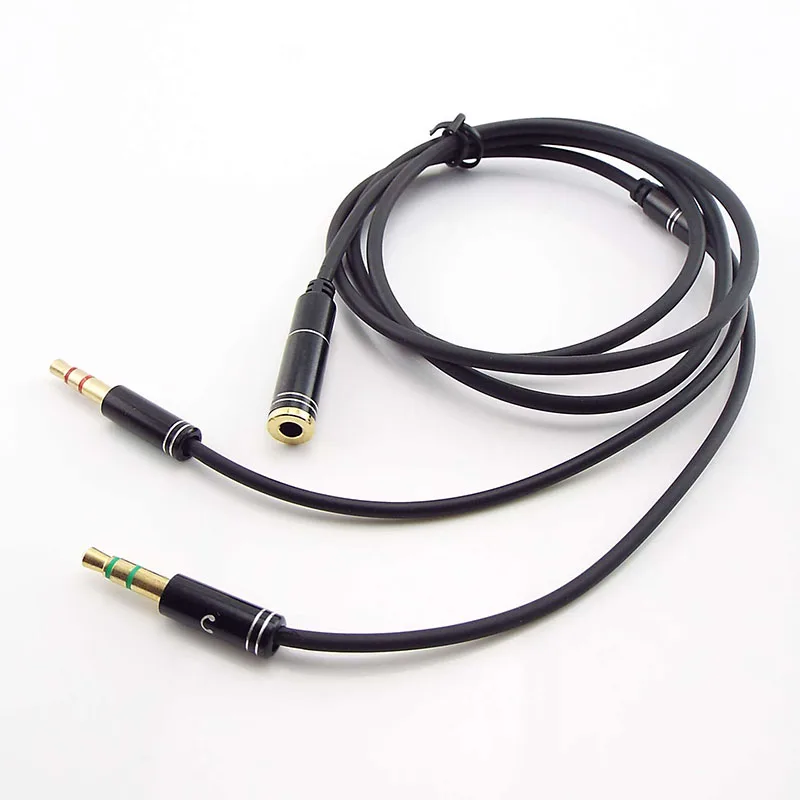 Cable de extensión auxiliar para auriculares, divisor de Audio con conector de 3,5mm, hembra a 2 macho, para teléfono y ordenador, q1 - imagen 4