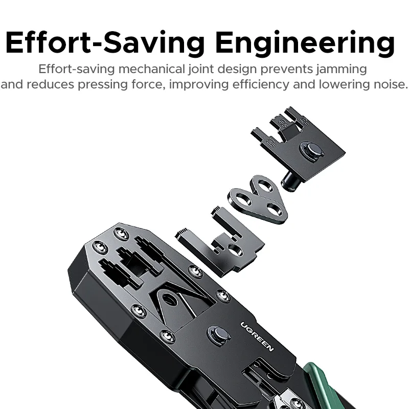 UGREEN RJ45 herramienta de prensado Cable de red herramientas Lan para Cat5e/6/6a 8P Cable Ethernet conector RJ45 6P conector RJ11 - imagen 5