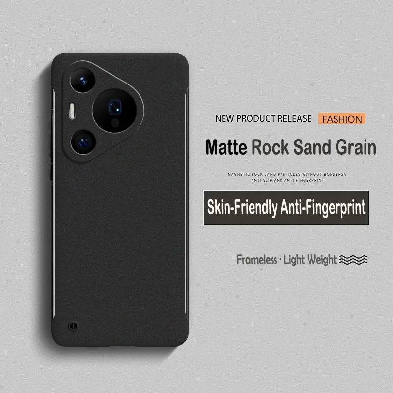 Funda ultrafina sin marco de piel esmerilada mate de lujo para Huawei Puro 70 Pro cubierta trasera de protección de lente dura - imagen 4