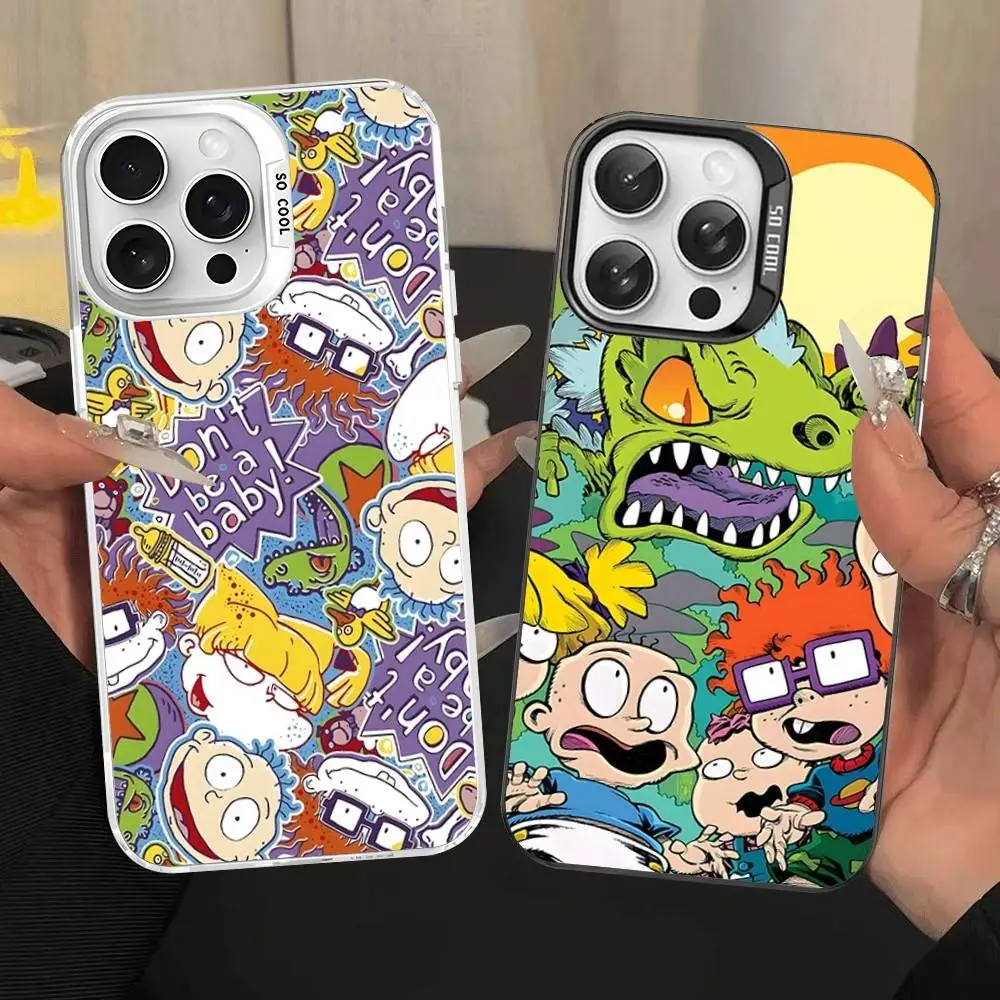 Funda de teléfono bonita y genial para iPhone 17 16 15 14 13 12 11 Pro MAX mate a prueba de golpes trasera anticaída