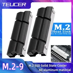 TEUCER Disipador Aluminio M.2 NVMe 2280 con Almohadilla Térmica