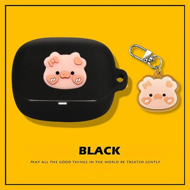 Funda blanda de silicona con dibujos animados en 3D para QCY MeloBuds Pro, funda protectora para auriculares inalámbricos Bluetooth para QCY MeloBuds Pro ANC - imagen 2