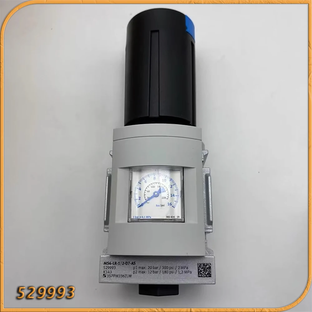 529993 Válvula reductora de presión MS6-LR-1/2-D7-AS con manómetro incorporado