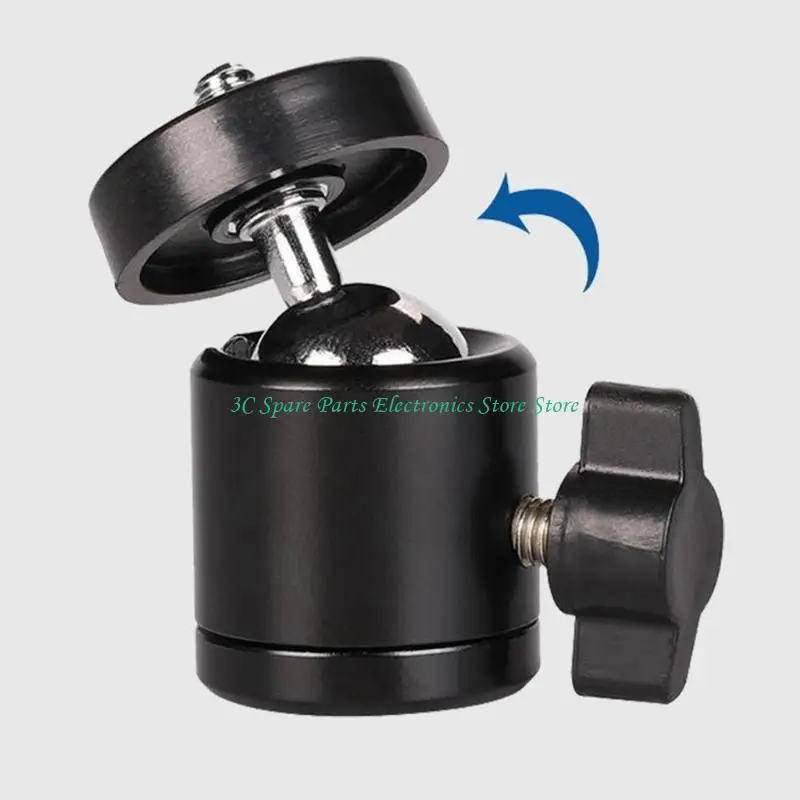 SZ Mini bola trípode para cabeza, rotación 360 ​​°, montaje en trípode, adaptador rótula cámara con orificio - imagen 2