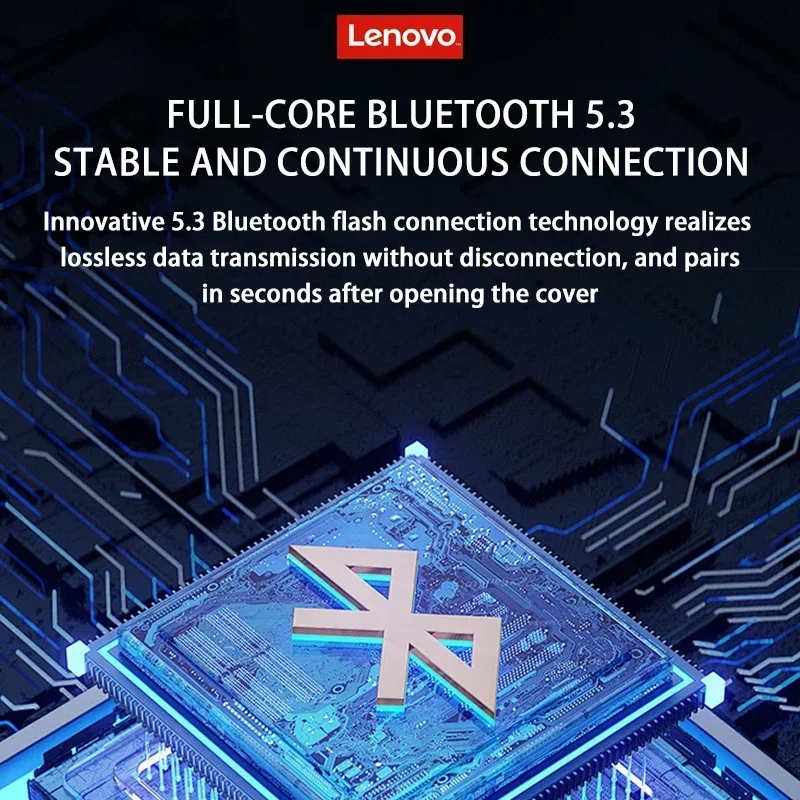 Lenovo thinkplus auriculares XT80 inalámbricos Bluetooth deporte reducción de ruido auriculares estéreo HiFi juego música auriculares Larga modo de reposo - imagen 3