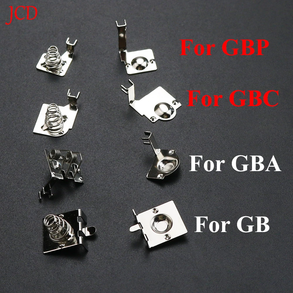 1 Juego para GB GBC GBA GBP placa base y terminales de batería de carcasa soporte de batería de contactos de resorte para consola GameBoy Advance Color - imagen 2