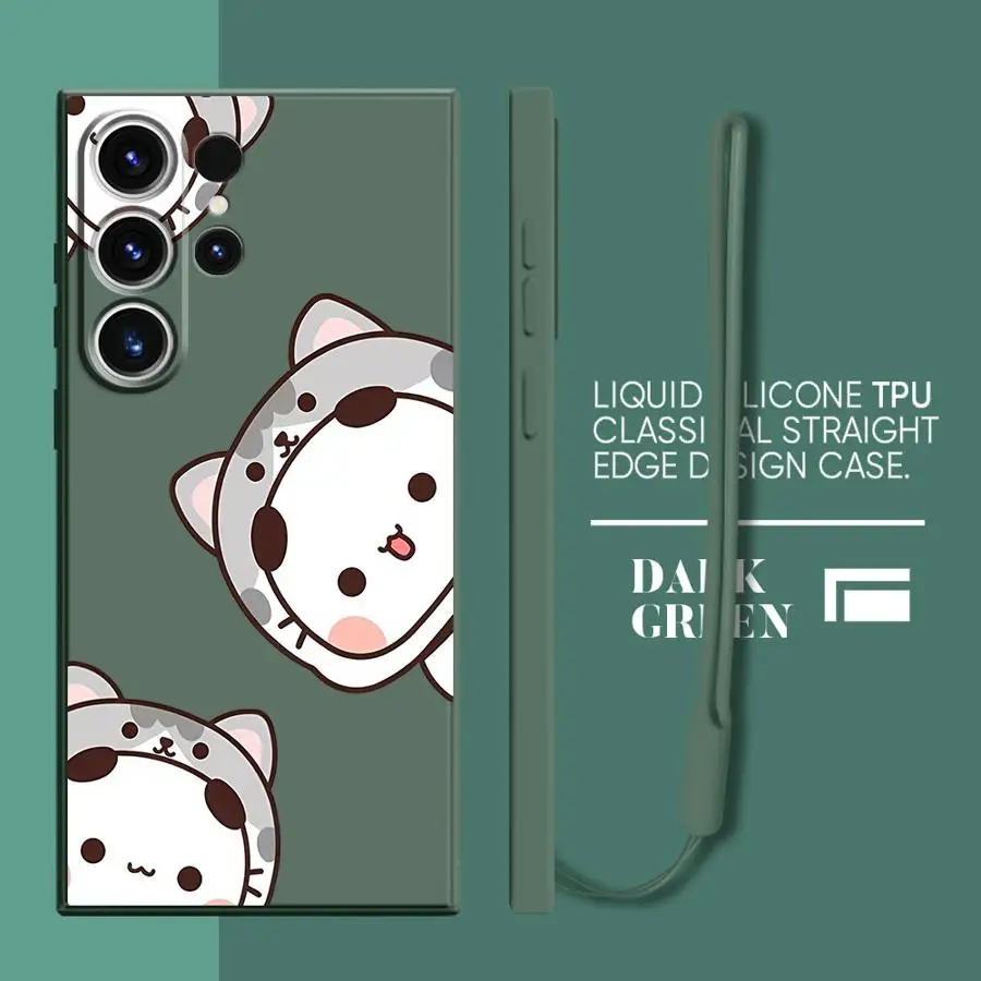 Funda de teléfono Bubu bonita de dibujos animados para Samsung Galaxy S25 Edge S23 Note 20 10 Ultra S21 Plus S22 Ultra S24 FE S20 funda suave - imagen 5
