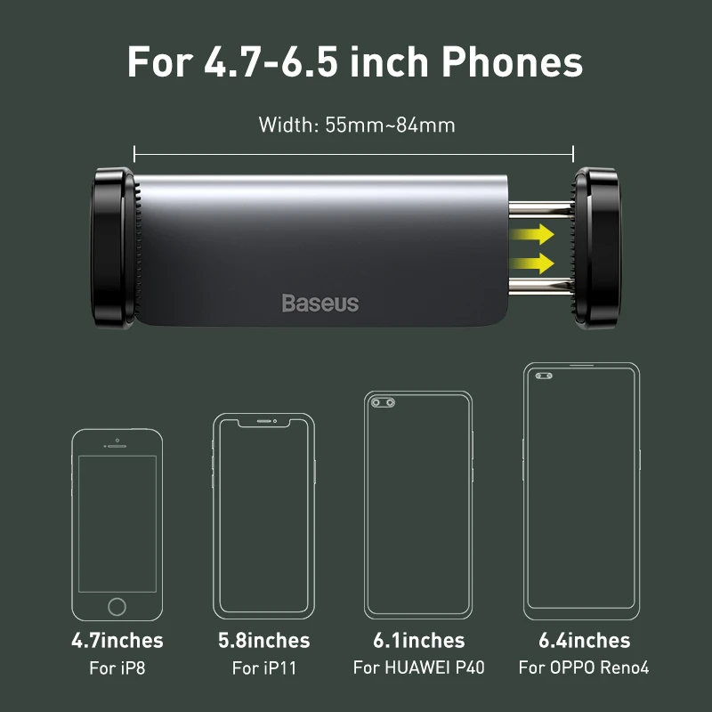 Soporte Baseus para teléfono de coche, soporte Universal para teléfono móvil, soporte para teléfono de coche, soporte para salida de aire de coche, soporte para teléfono móvil de coche - imagen 4