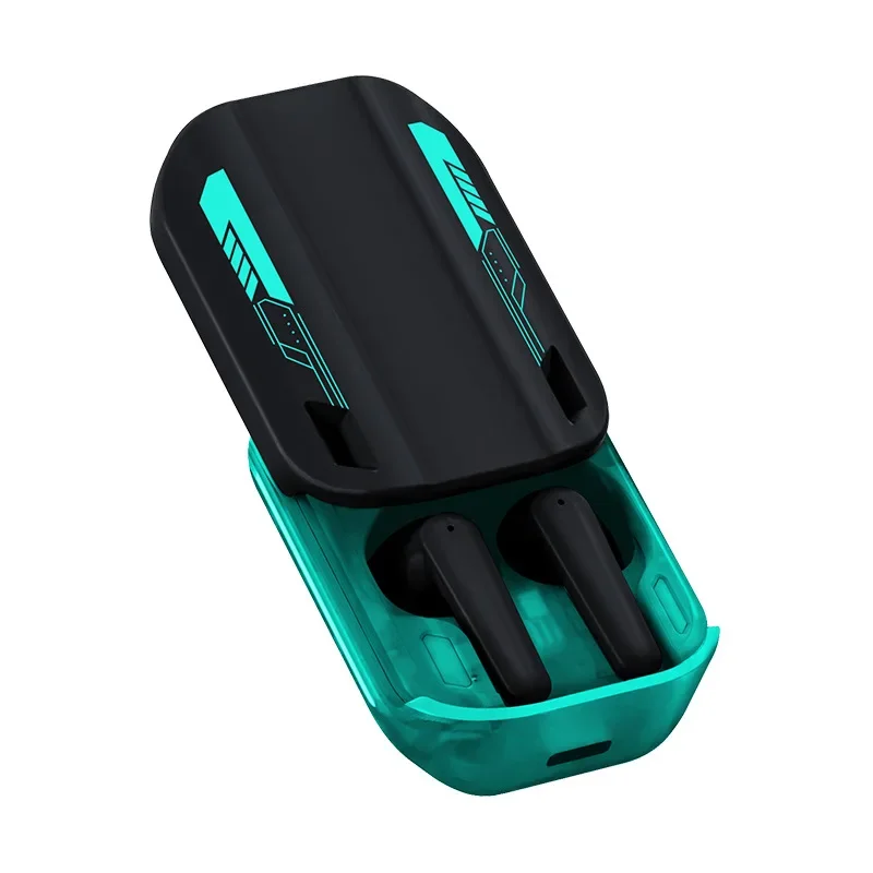 Auriculares Bluetooth inalámbricos con deslizamiento magnético, auriculares deportivos semitransparentes con doble seguimiento y batería de larga duración para correr, gimnasio y entrenar