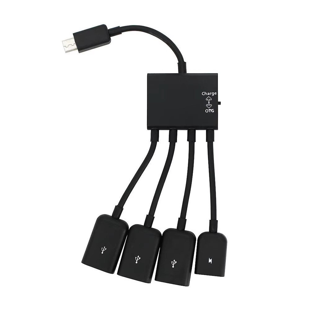 Extensor OTG USB-C con puertos adicionales para Android - imagen 3