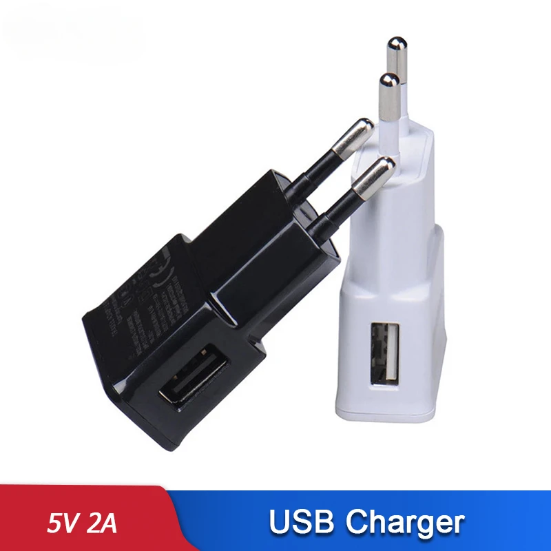 Cargador USB de pared, adaptador de cargador de enchufe europeo de 1 puerto, Mini cargador de teléfono para iPhone 12 Pro Max Xiaomi Mi 9 Redmi Note 7 6 Pro