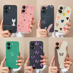 Funda Poco C65 Silicona Suave Antigolpes Corazón Protección Completa