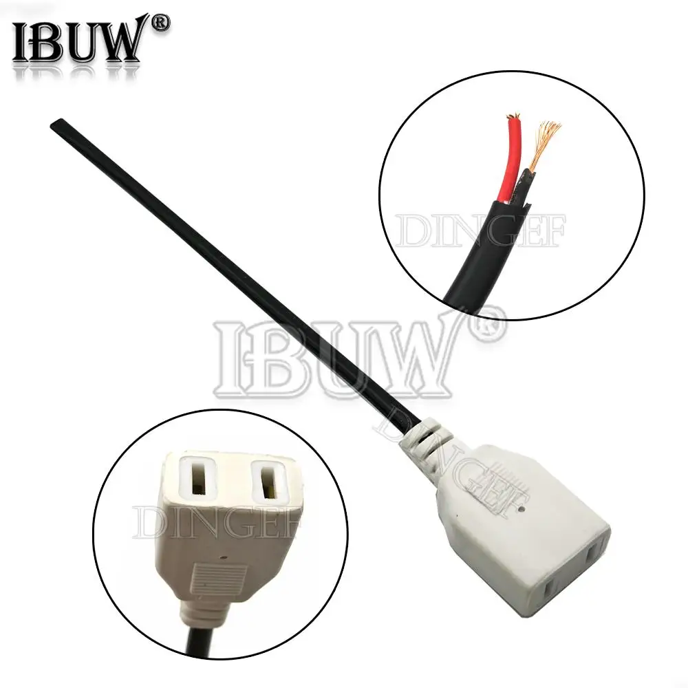 1 Uds con línea 2 agujeros enchufe hembra impermeable de una sola pieza de dos pines hembra 220V macho y hembra acoplamiento cabezal de alimentación de CA