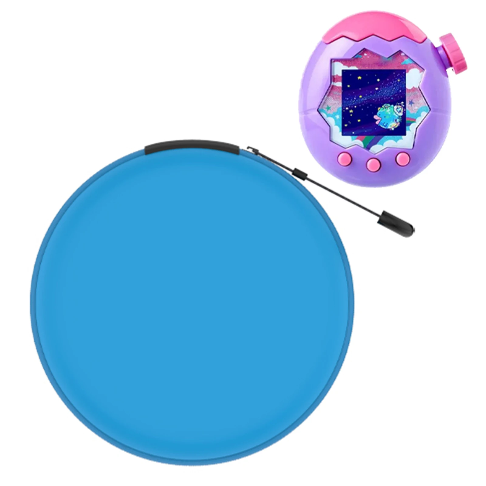 Funda protectora de almacenamiento portátil con cordón y mosquetón, Mini bolsa de almacenamiento, accesorios de Estuche De Viaje para Tamagotchi Paradise - imagen 5