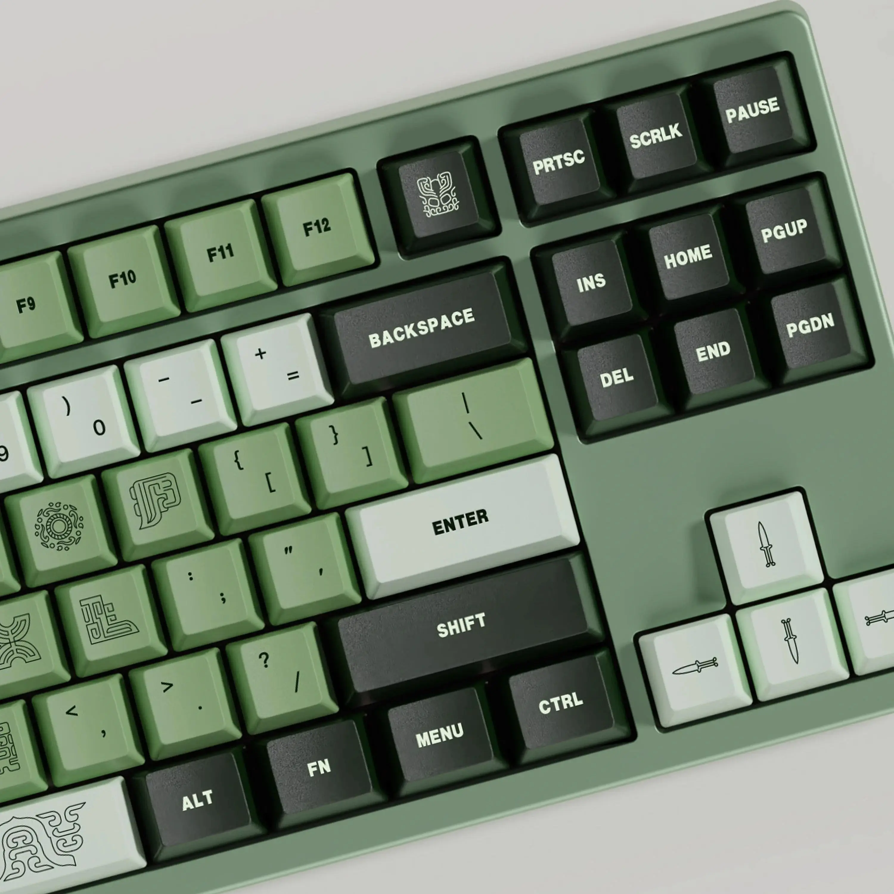 GMK-teclas de acción de bronce, 143 teclas, Material PBT, perfil Cherry, DYE-SUB para teclado mecánico MX Switch 61/64/68/75/84/87/98/104 - imagen 3