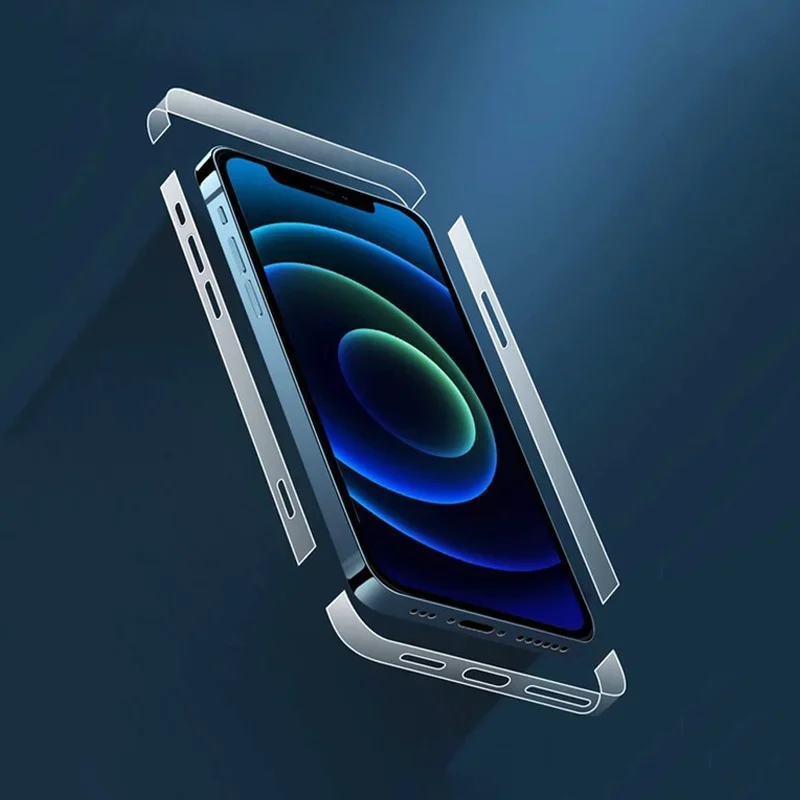 Película de marco adecuada para IPhone 13 HD, Protector de película lateral transparente mate resistente a los arañazos para IPhone 13 Pro/Max/Mini - imagen 3