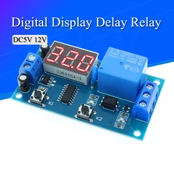 Módulo temporizador de relé 12 V con pantalla digital
