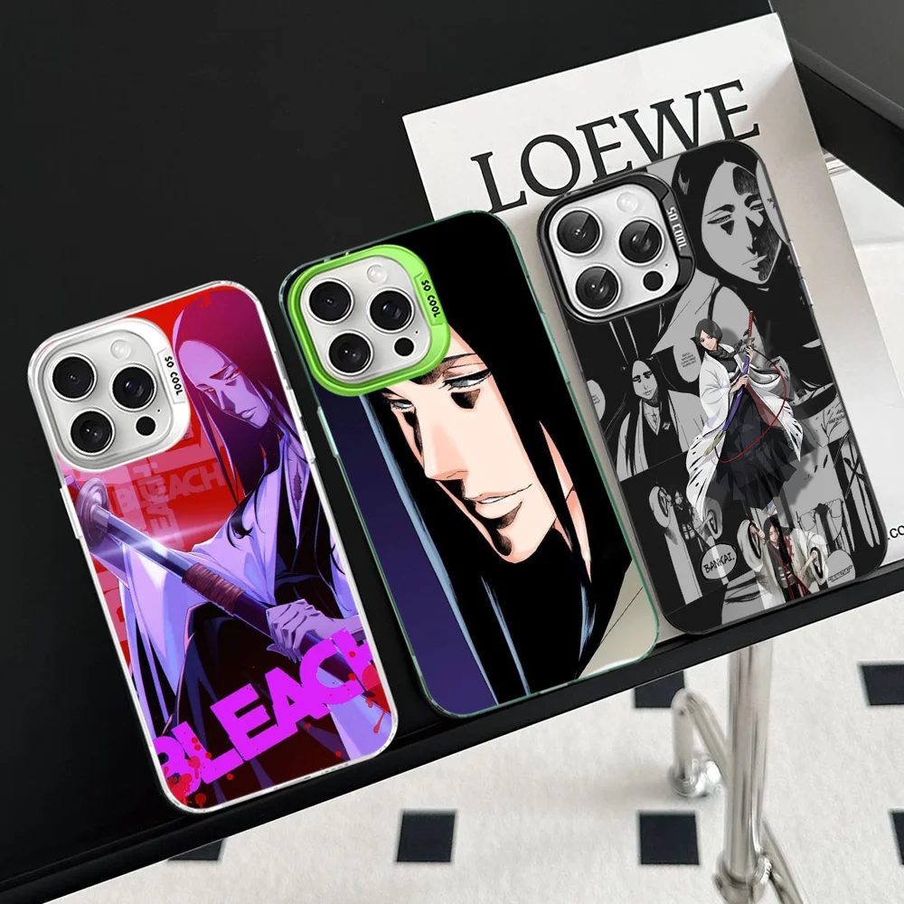 Unohana Retsu Bleach funda de teléfono de Anime japonés para iPhone16 15 14 13 12 11Pro Max X XR XSMAX 8 7Plus funda trasera mate a prueba de golpes - imagen 2