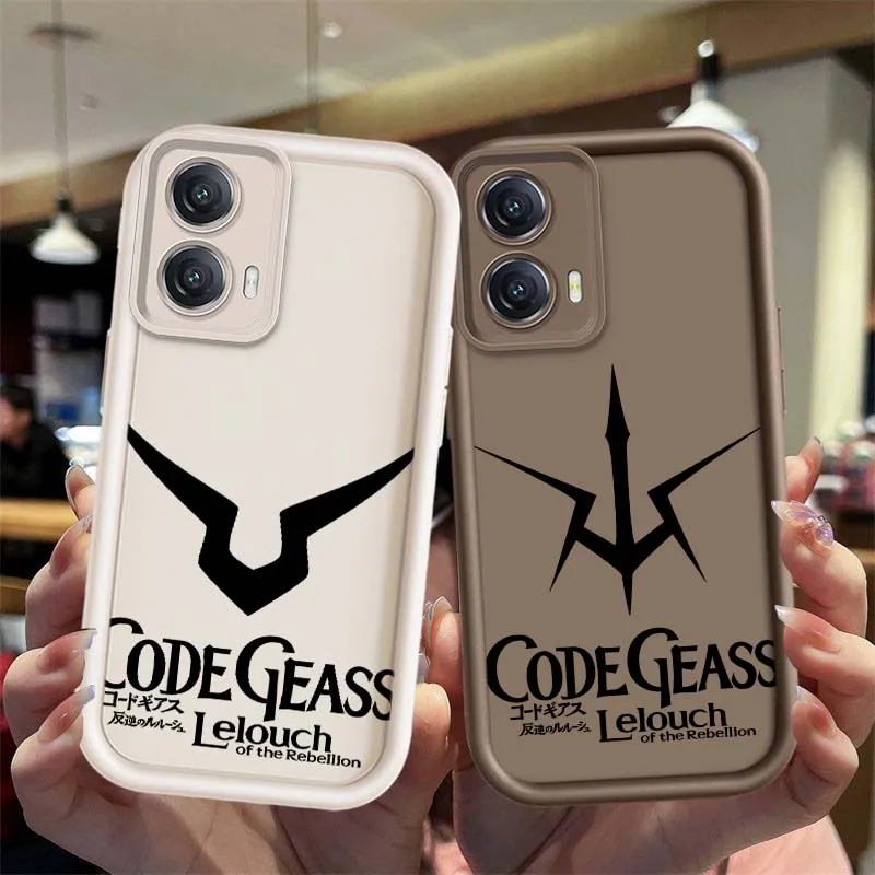 CÓDIGO de Anime GEASS Logo para Motorola G Stylus Pure G55 G54 G75 G85 G84 G32 G24 G23 G13 G04 5G 2025 cubierta de la caja del teléfono de la escalera del ojo - imagen 2