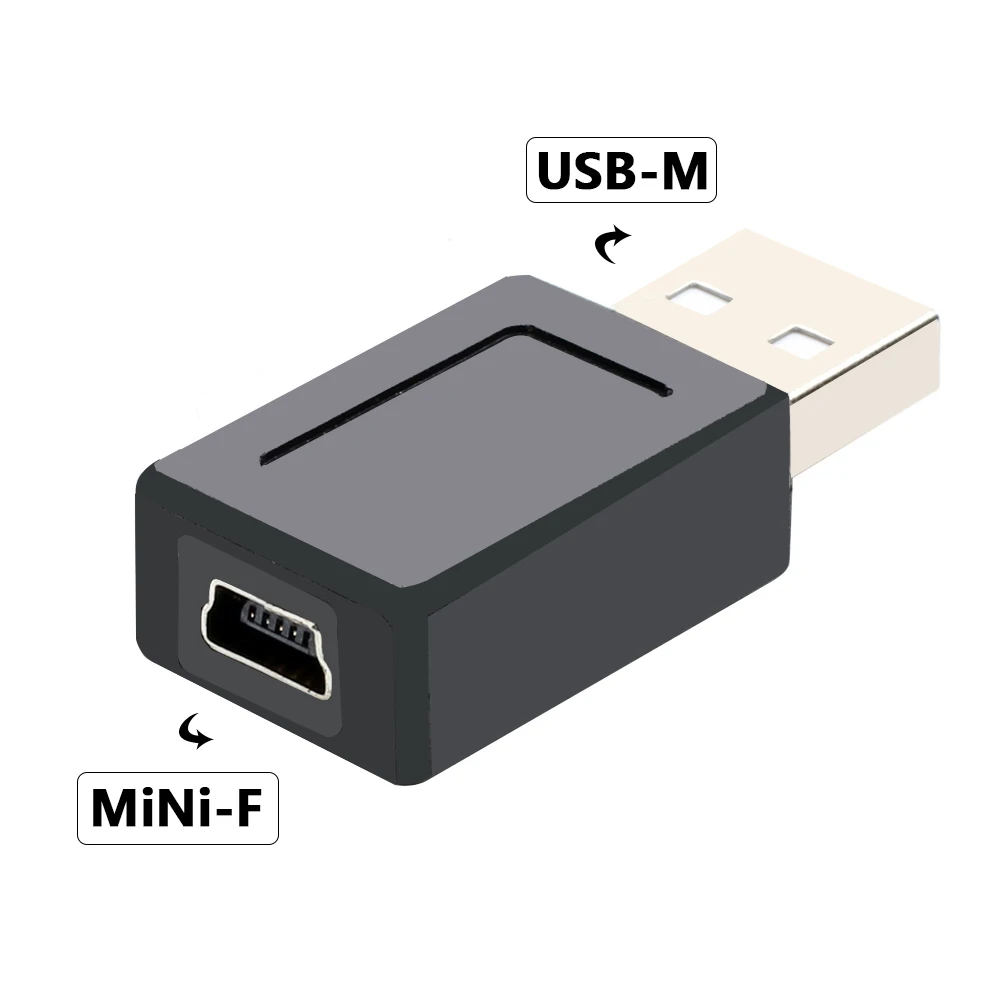 Cable de datos Usb a Miniusb, Base de Puerto T a conector de transferencia público Usb, interfaz de línea de carga, cabezal de conversión en forma de T - imagen 4