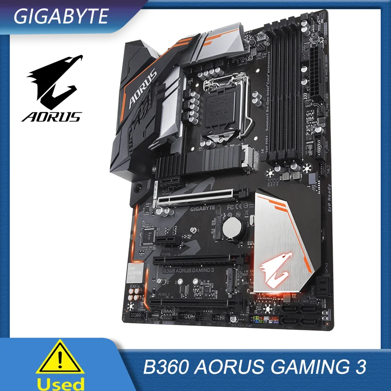 Gigabyte B360 AORUS GAMING 3 LGA 1151 DDR4 64G HDMI DVI Placa base para PC de escritorio