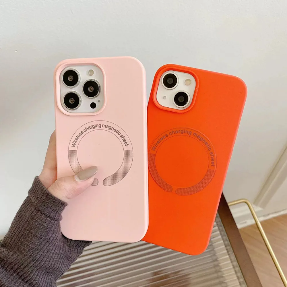 Funda magnética suave de silicona líquida para Magsafe, carcasa trasera de lujo para IPhone 14 Plus 13 12 Pro Max 14Pro 13Pro 12Pro I Phone Mac Safe - imagen 4