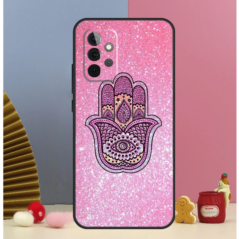 Hamsa mano de Fátima funda artística para Samsung Galaxy A13 A33 A53 A26 A16 A36 A56 A15 A35 A55 A14 A34 A54 A12 A32 A52 A17 - imagen 4