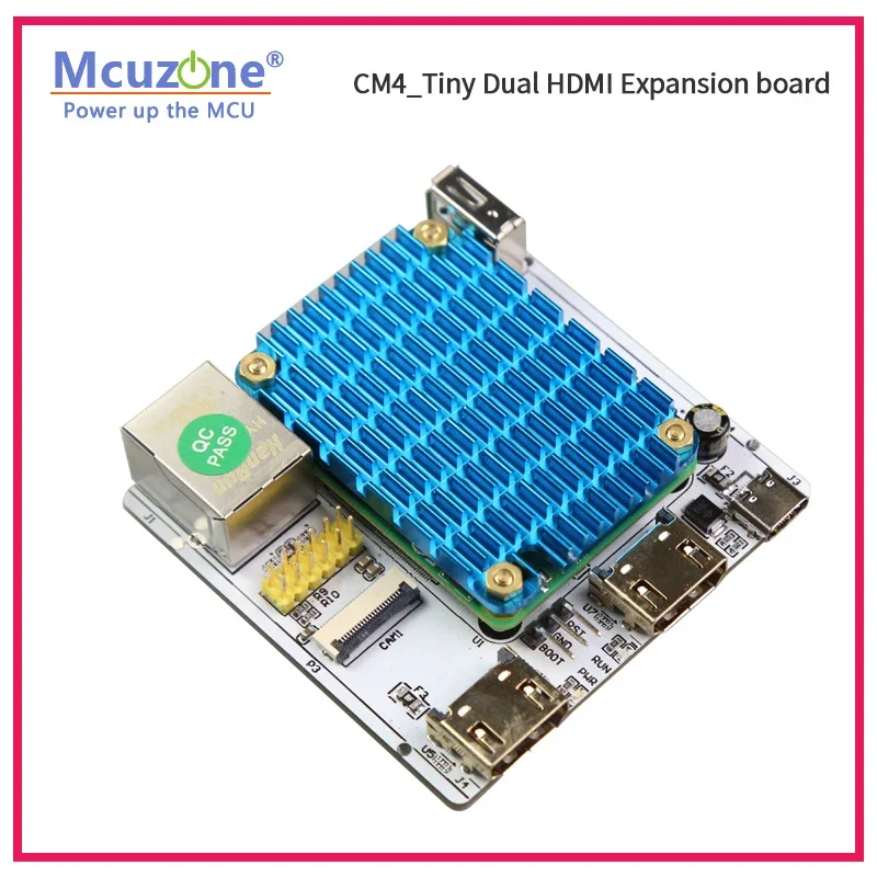 Placa de expansión RPi CM4_Tiny, HDMI Dual, Gigiga Ethernet, cámara, USB, módulo de cómputo Raspberry Pi 4, TV KODI Player KALI Ubuntu - imagen 4