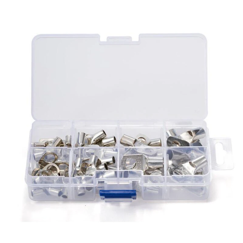 60 uds/SC6-6 SC10-8 SC16-8 SC25-8 Kit de terminales de Cable de cobre agujero de perno terminales de Cable estañado terminales de batería conectores de Cable de punta de cobre - imagen 5