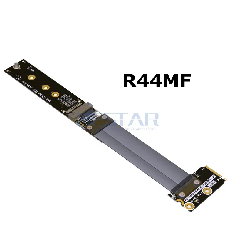 2018 nuevo adaptador M.2 NVMe SSD cable de extensión SSD tarjeta elevadora M2 a 90 grados compatible con PCI-E 3,0 x4 pcie 4x extensor ADT para STX - imagen 3