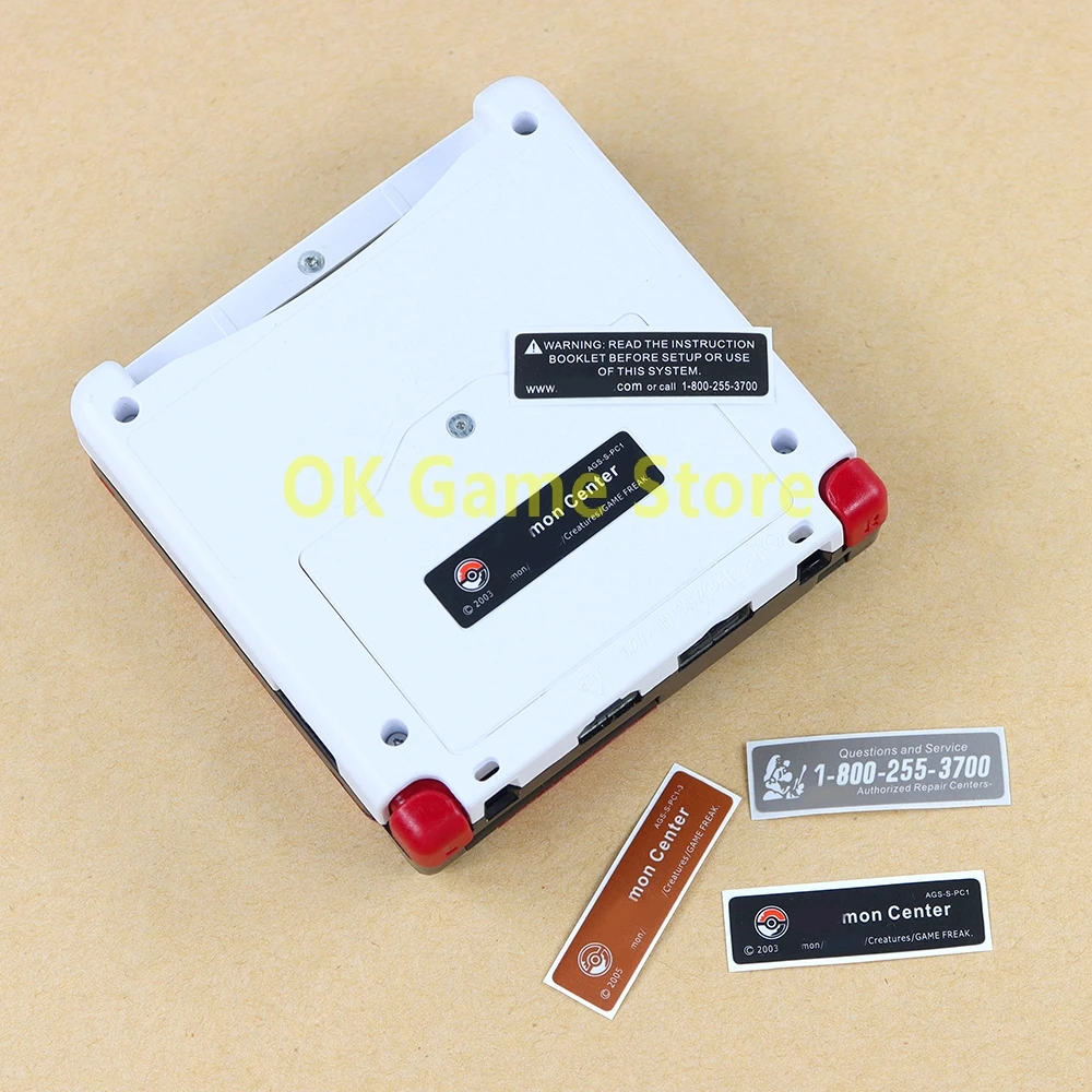 10 Uds. Para Gameboy GBA GBC GBP GBA SP etiqueta trasera de consola pegatinas de diseño personalizado etiqueta cubierta de batería pegatina trasera universal - imagen 5