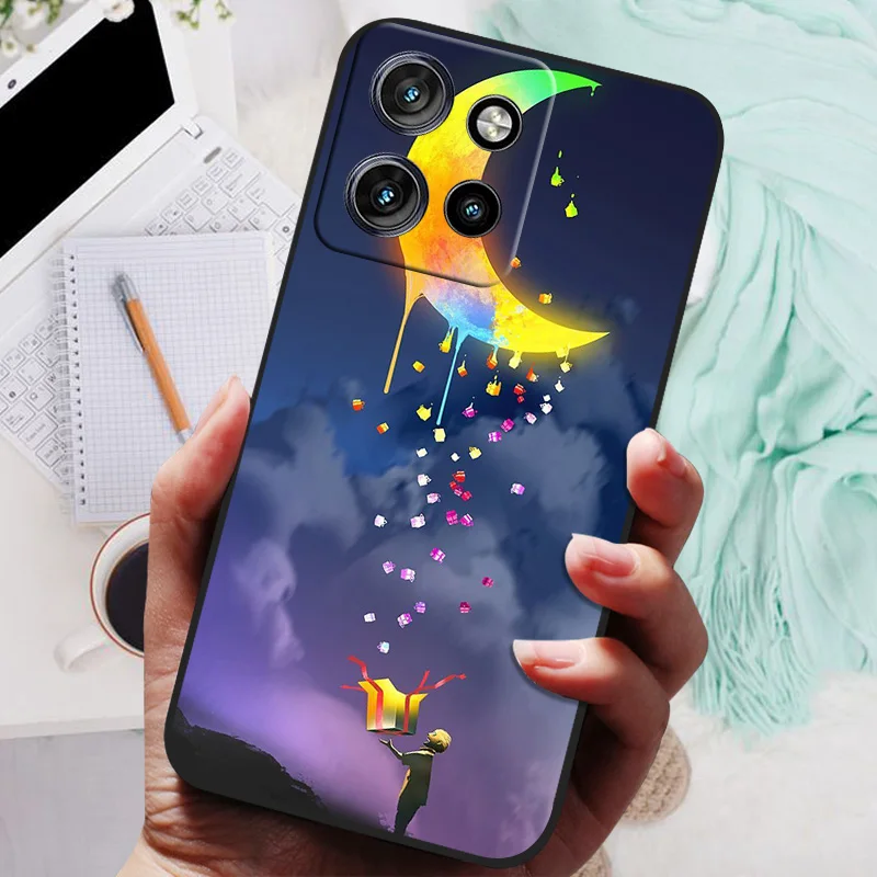 Para Motorola Moto G75 funda León Lobo funda trasera suave de silicona para Moto G75 5G fundas de teléfono en MotoG75 2024 funda protectora - imagen 3