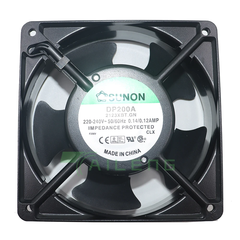 Ventilador de CA 220V para Sunon DP200A P/N 2123XBT.GN 0.14A/0.12MP 12038 220V-240V 120*120*38mm ventilador de refrigeración de gabinete de caja industrial 120mm - imagen 4