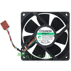 Nuevo para MF80201VX-Q060-S99 8020 DC 12V 2,4 W para DELL W52D3-A00 80*80*20mm 40,8CFM 0.219A ventilador de refrigeración axial silencioso