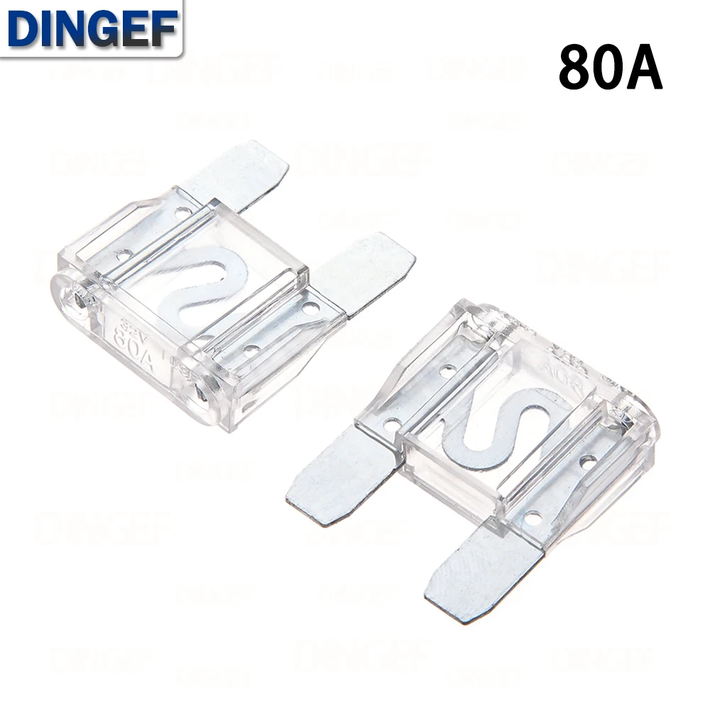 5 uds Zinc 32V tamaño grande seguro enchufe insertar luz de xenón camión barco automotriz hoja fusible 20A 30A 40A 50A 60A 70A 80A - imagen 4