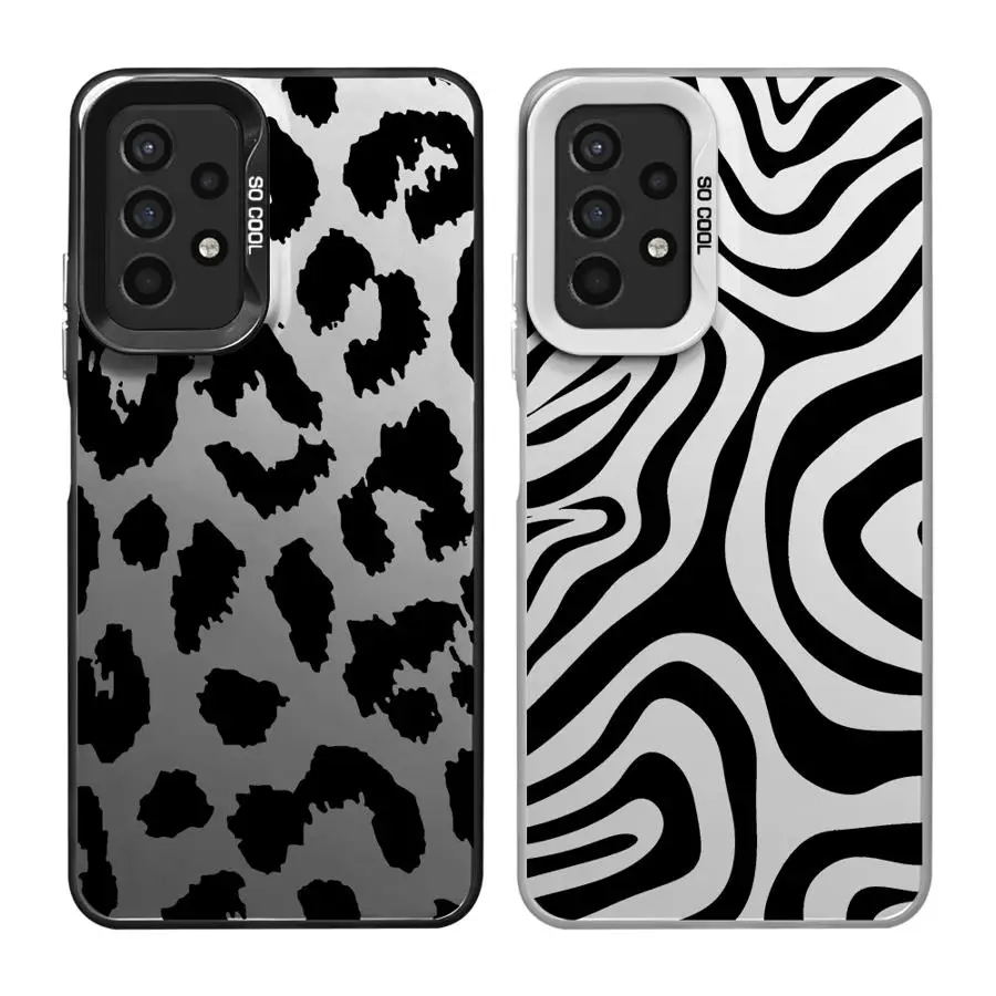 Funda de teléfono de leopardo negro para Samsung Galaxy A71, A72, A73, A10, A51, A30, A52s, A20s, A05, A03 Core, A50, A20, A31, A21s, cubierta suave - imagen 5